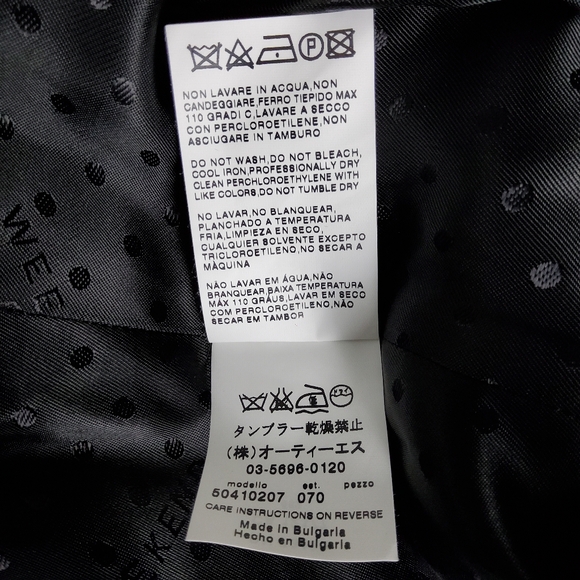 Max Mara Weekend Black And White Tweed Blazer Size 4 - Picture 8 of 9